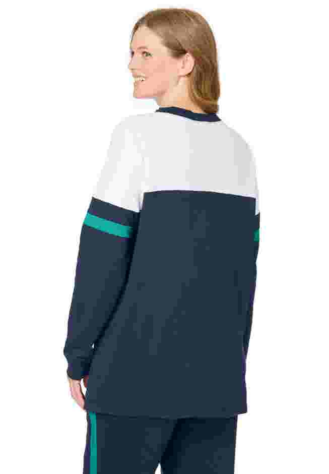 Color Block Long Sleeve Sweatshirt image number 1