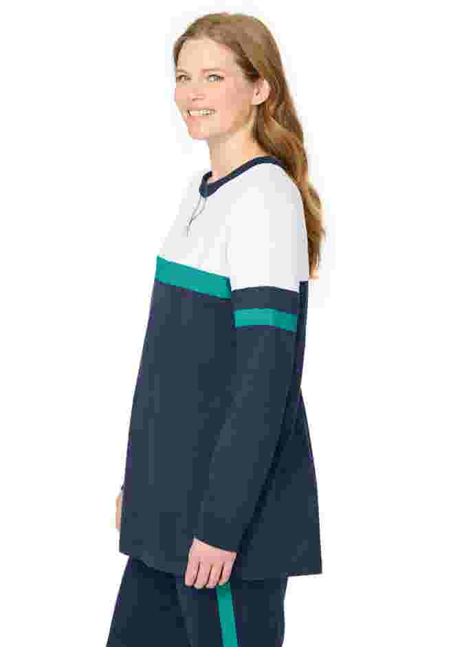 Color Block Long Sleeve Sweatshirt image number 2