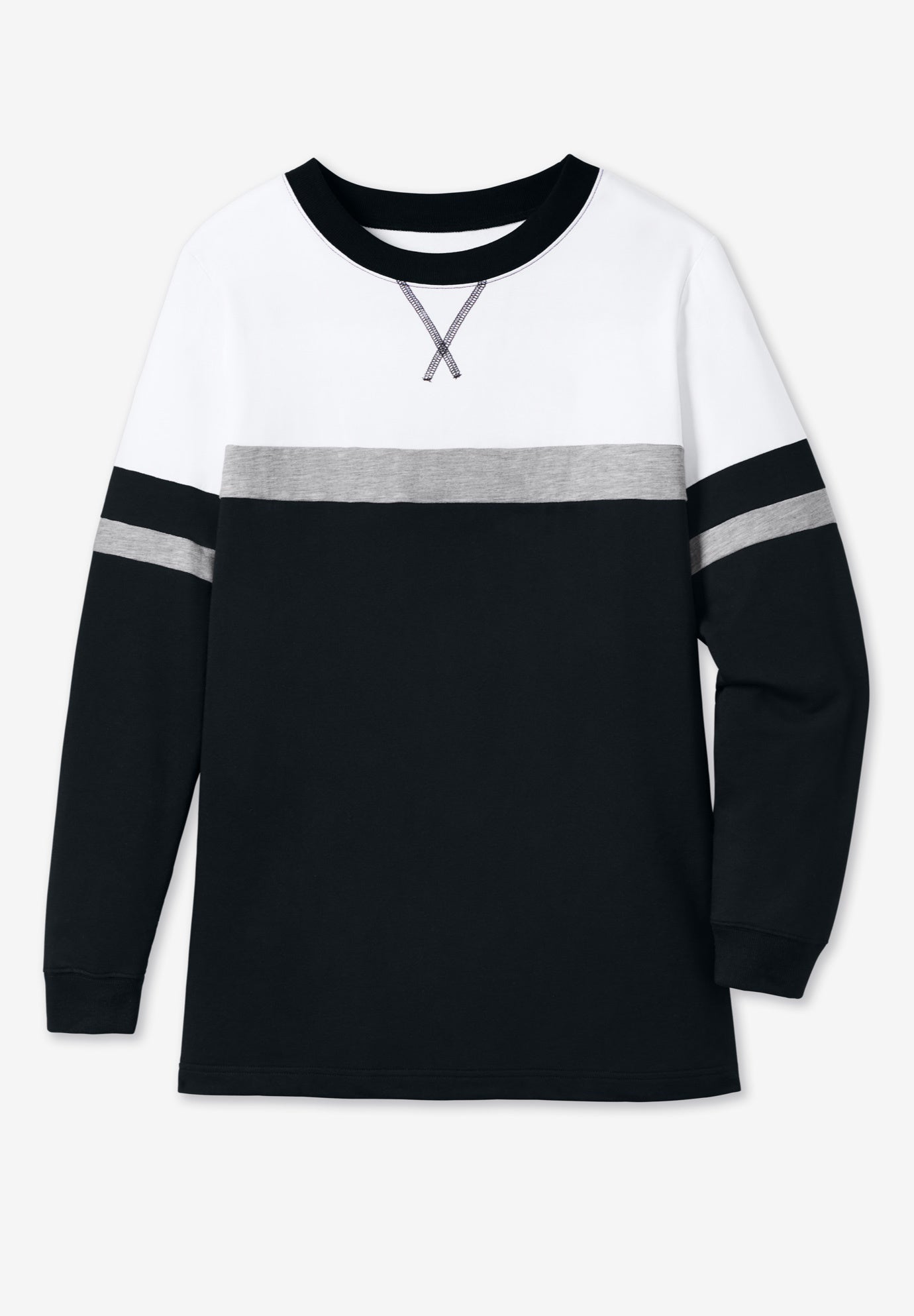 Color Block Long Sleeve Sweatshirt image number 4