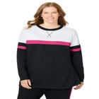 Color Block Long Sleeve Sweatshirt image number null