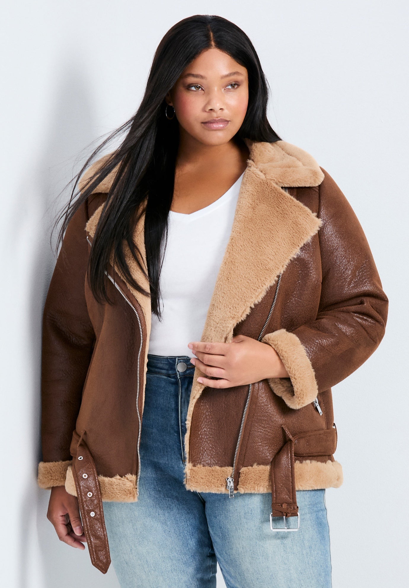 Belted Biker Jacket image number 0