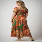 Sophia Shirred Bodice Maxi Dress image number null