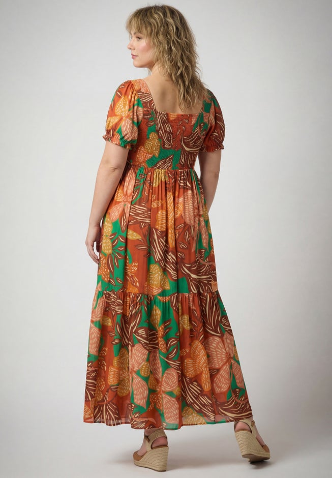 Sophia Shirred Bodice Maxi Dress image number 1