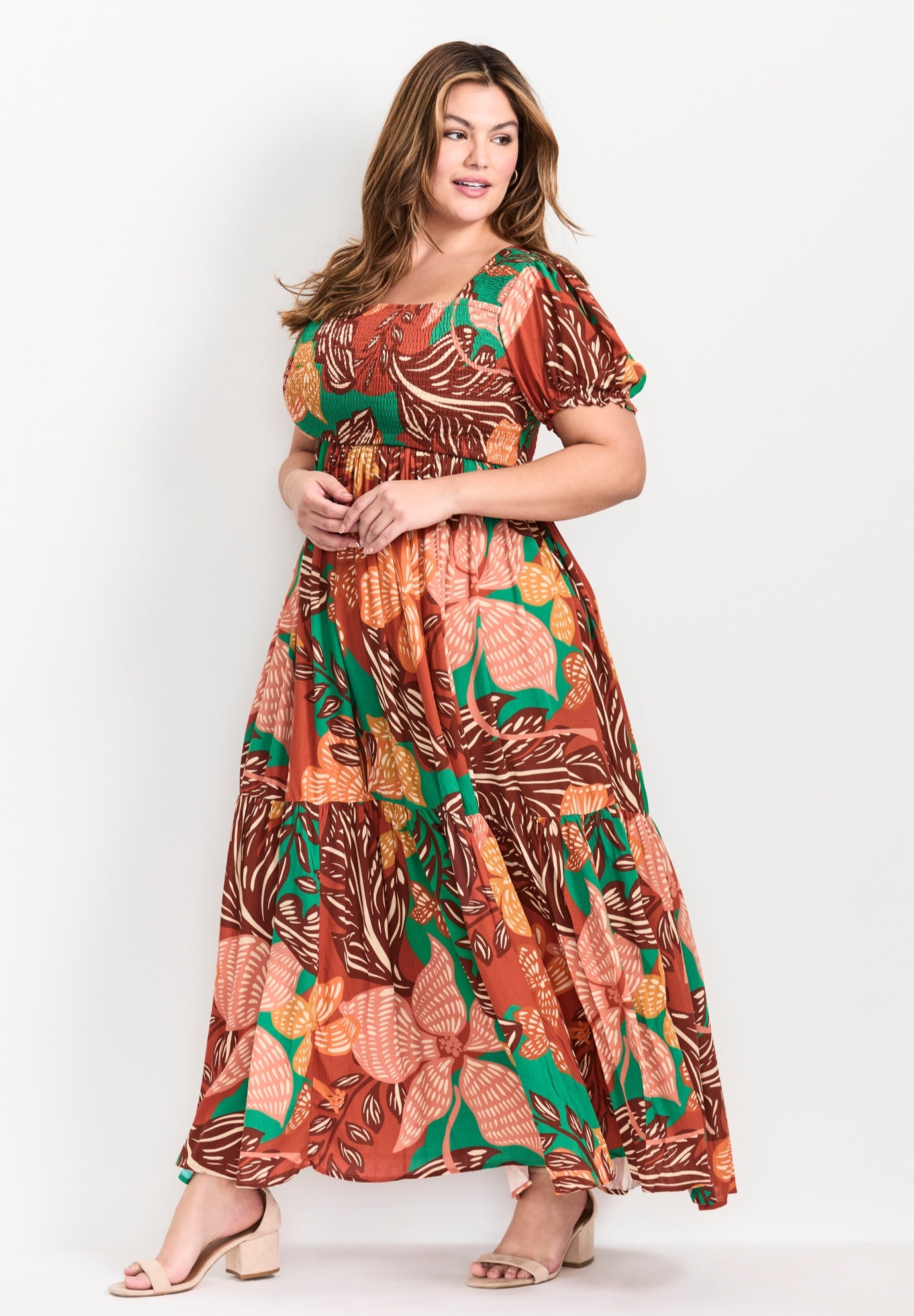 Sophia Shirred Bodice Maxi Dress image number 2