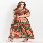 Sophia Shirred Bodice Maxi Dress image number null