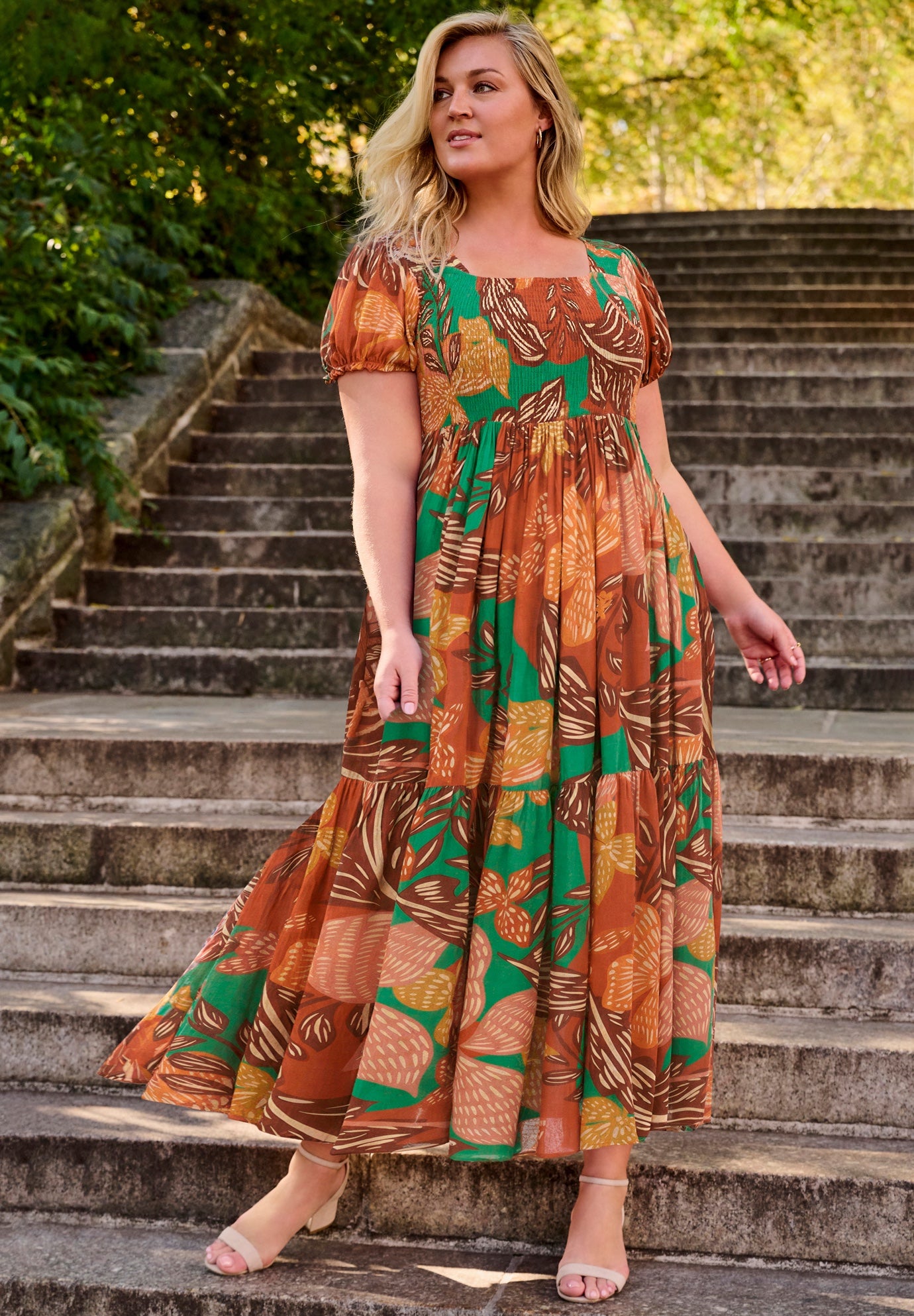 Sophia Shirred Bodice Maxi Dress image number 0