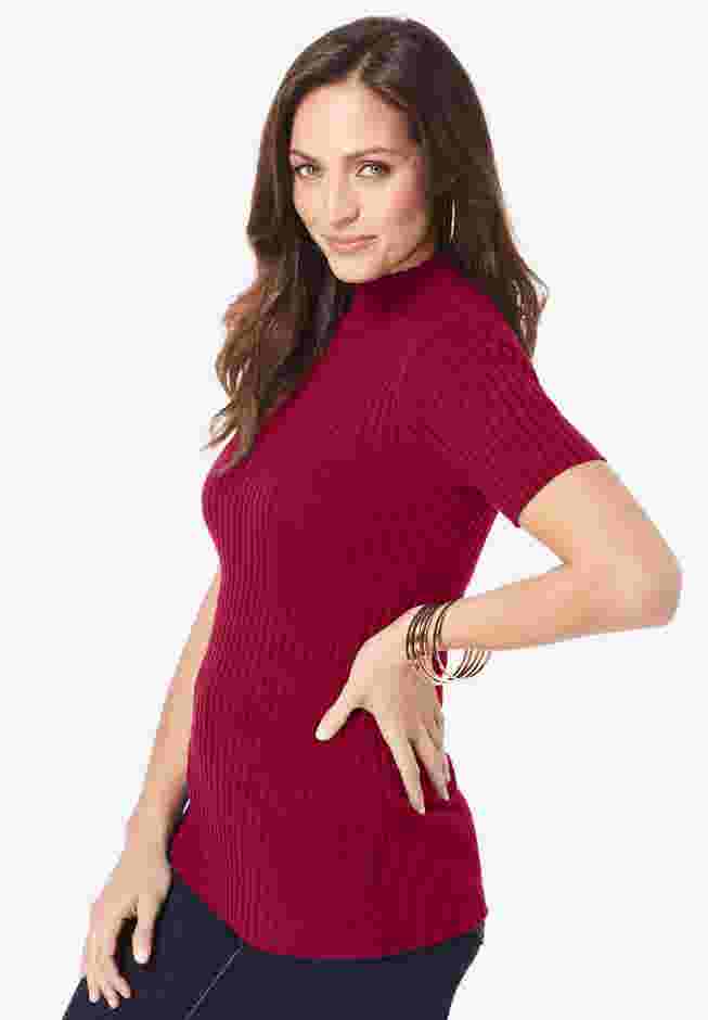 Rib Mockneck Sweater image number 3