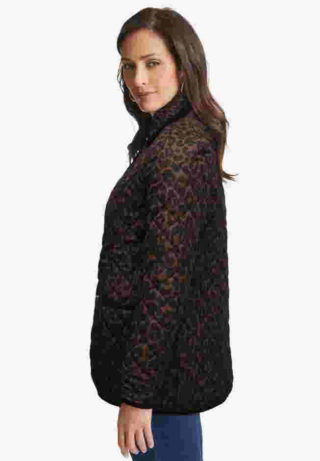 Snap-Front Quilted Coat image number 2