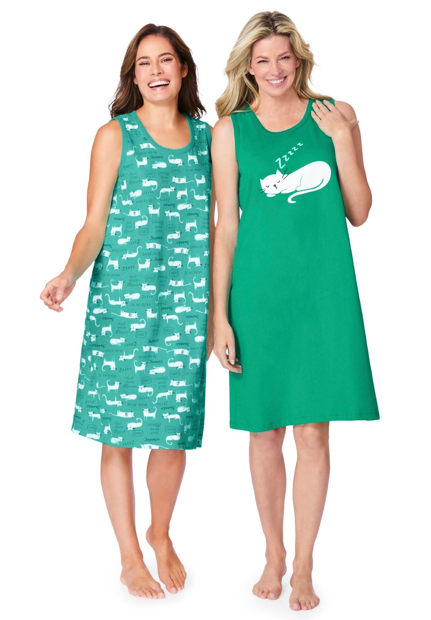 2-Pack Sleeveless Sleepshirt image number 3