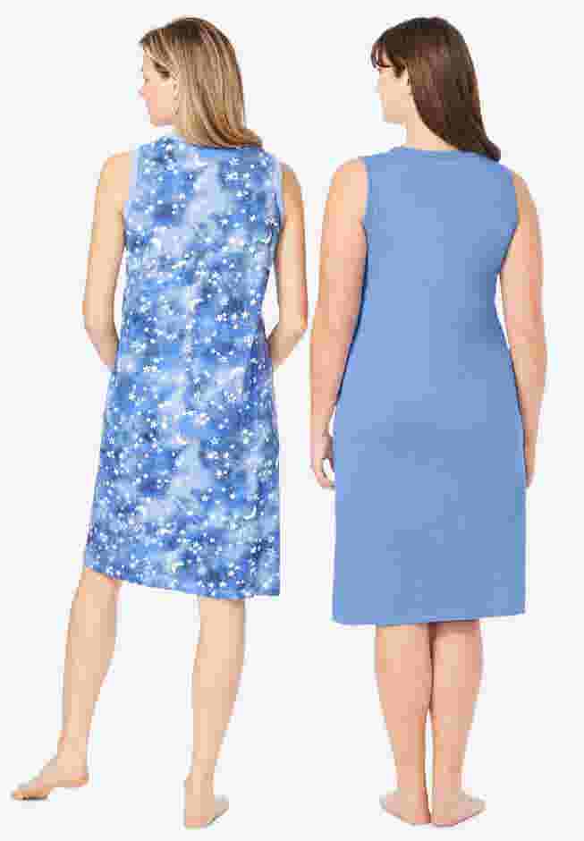 2-Pack Sleeveless Sleepshirt image number 1