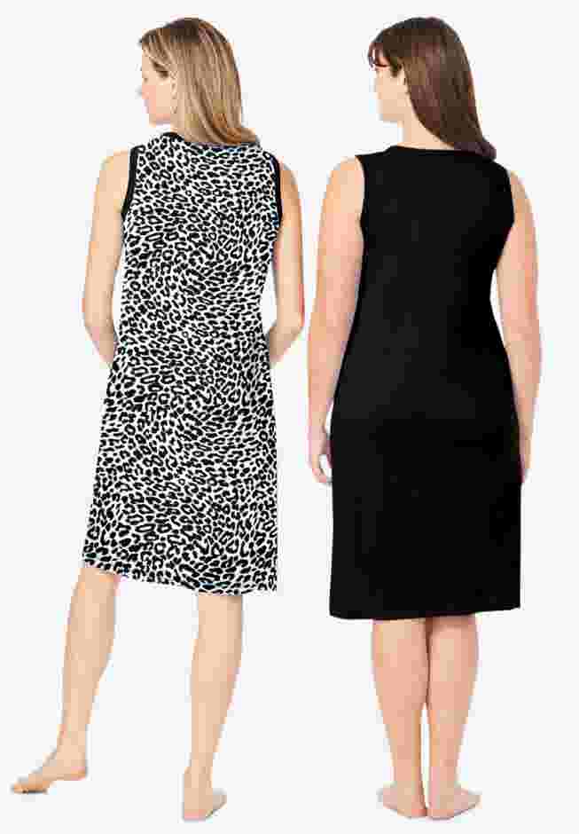 2-Pack Sleeveless Sleepshirt image number 1