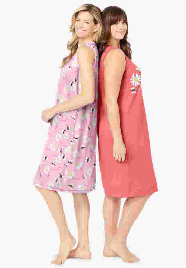 2-Pack Sleeveless Sleepshirt image number 2