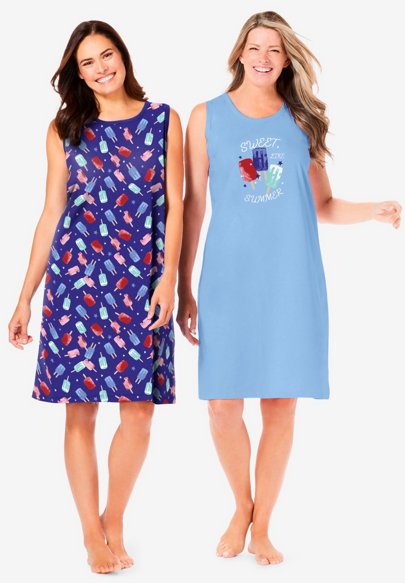 2-Pack Sleeveless Sleepshirt image number 0