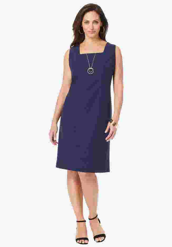 Bi-Stretch Sheath Dress image number 0