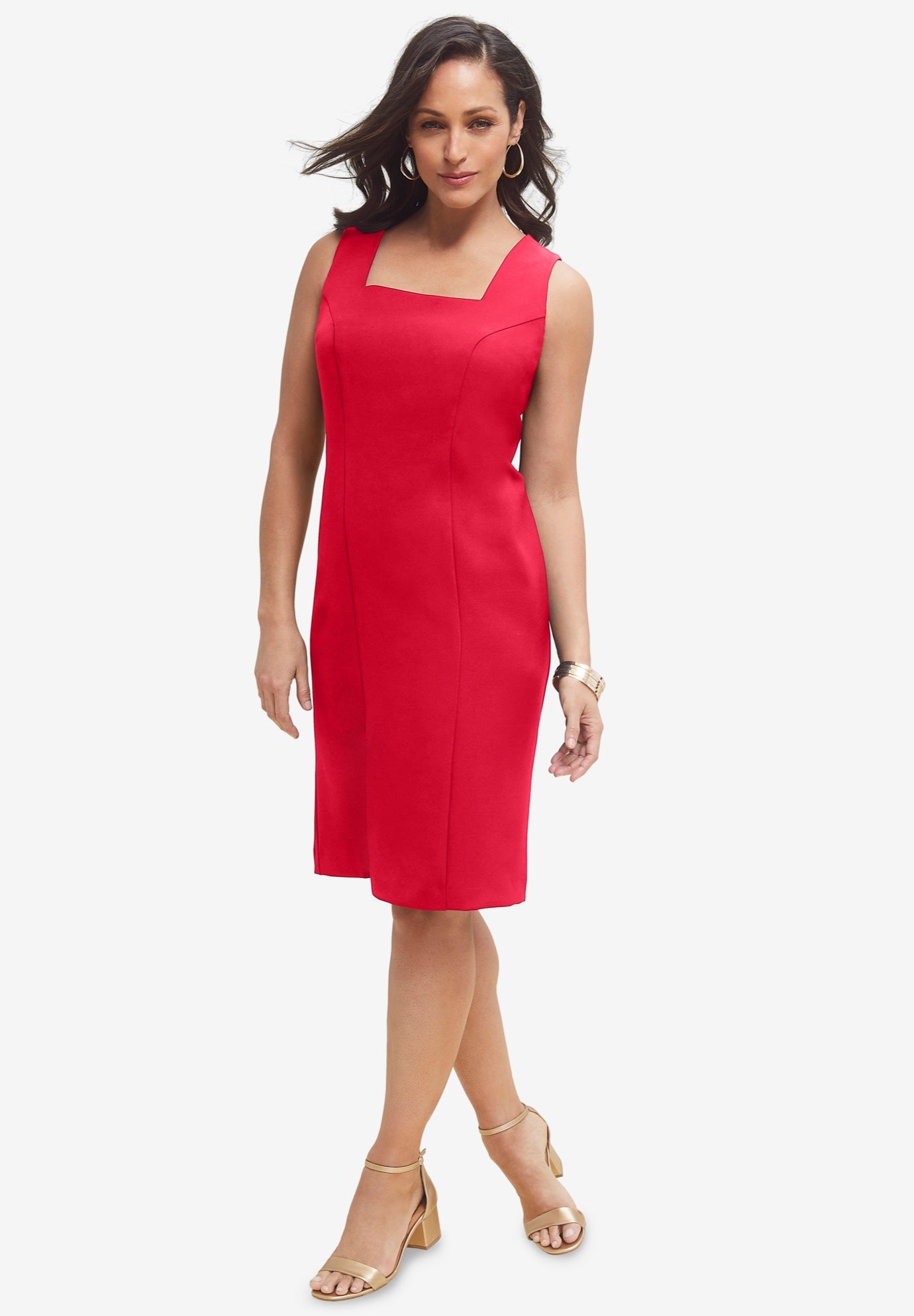 Bi-Stretch Sheath Dress image number 0