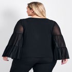 Mylo Mesh Bell Sleeve Top image number 1