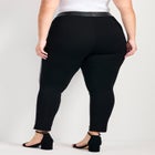Vegan Leather & Ponte Pant image number 1