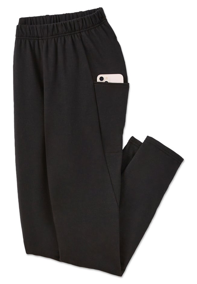 Stretch-Cotton Knit Pull-On Pocket Leggings image number 8