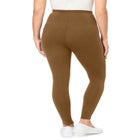 Stretch-Cotton Knit Pull-On Pocket Leggings image number null
