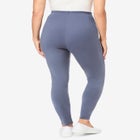 Stretch-Cotton Knit Pull-On Pocket Leggings image number null