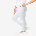 Stretch-Cotton Knit Pull-On Pocket Leggings image number null
