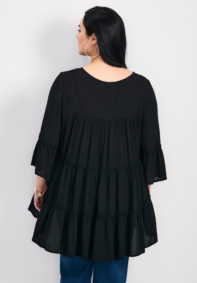 Amy Tiered Bell Sleeve Blouse image number 1