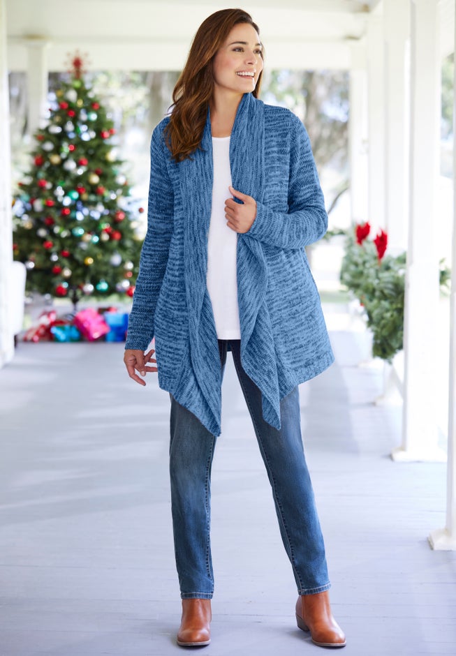 Multi Marled Cardigan Sweater image number 1