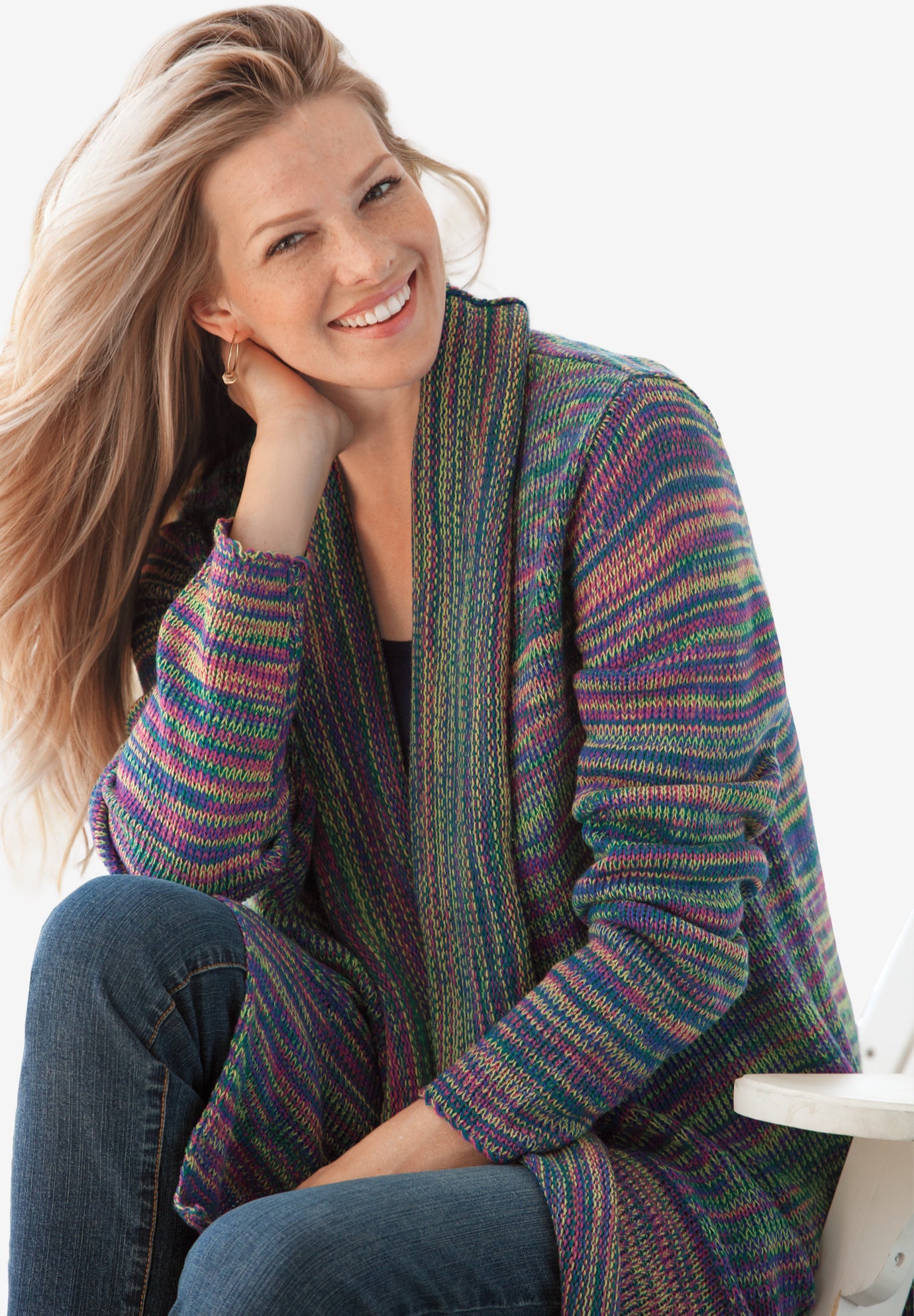 Multi Marled Cardigan Sweater image number 0