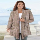 Multi Marled Cardigan Sweater image number null