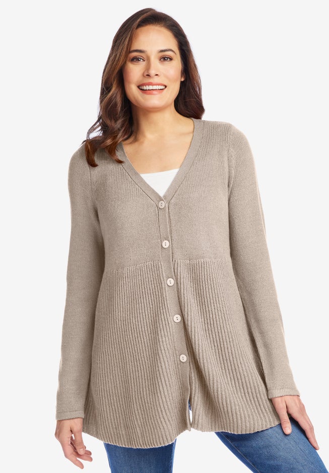 Babydoll Cardigan Sweater image number 2