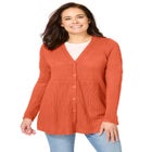 Babydoll Cardigan Sweater image number null