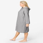 Short Hooded Sweatshirt Robe image number null