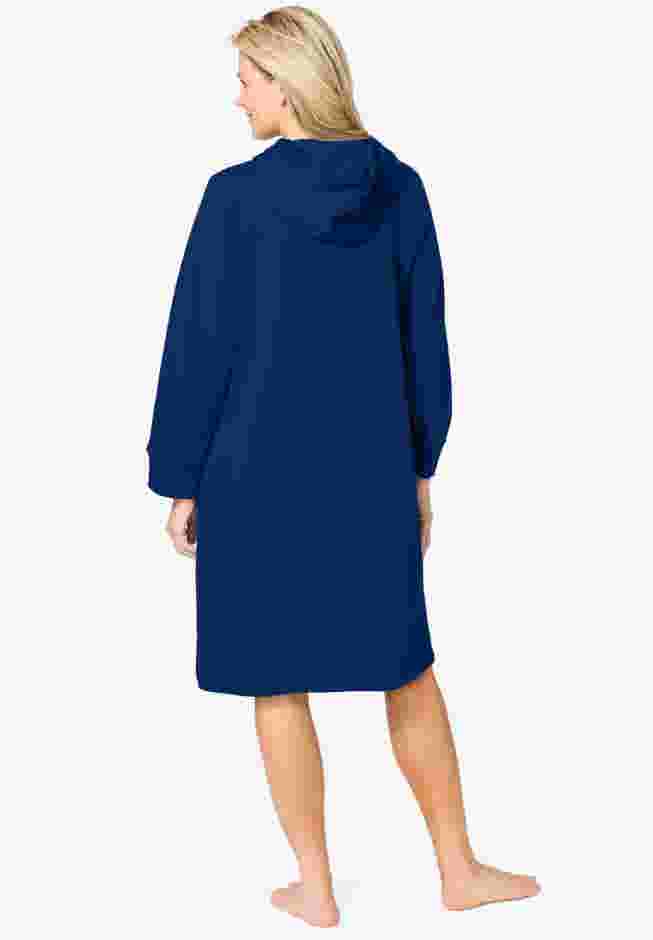 Short Hooded Sweatshirt Robe image number 1