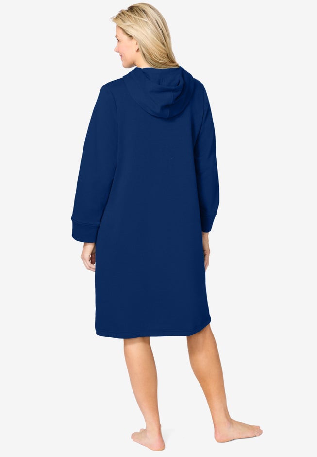 Short Hooded Sweatshirt Robe image number 1