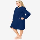 Short Hooded Sweatshirt Robe image number null