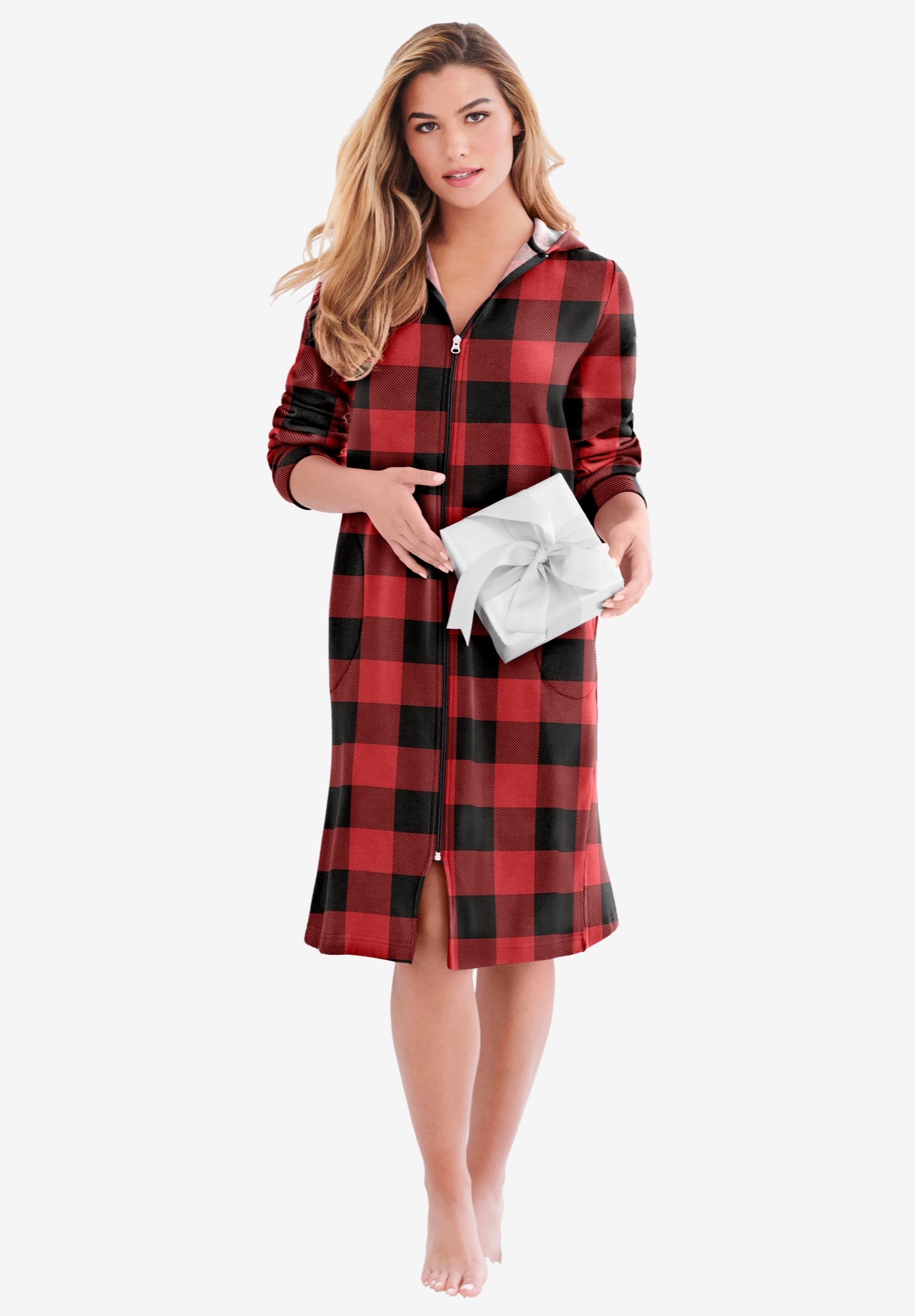 Short Hooded Sweatshirt Robe image number 0