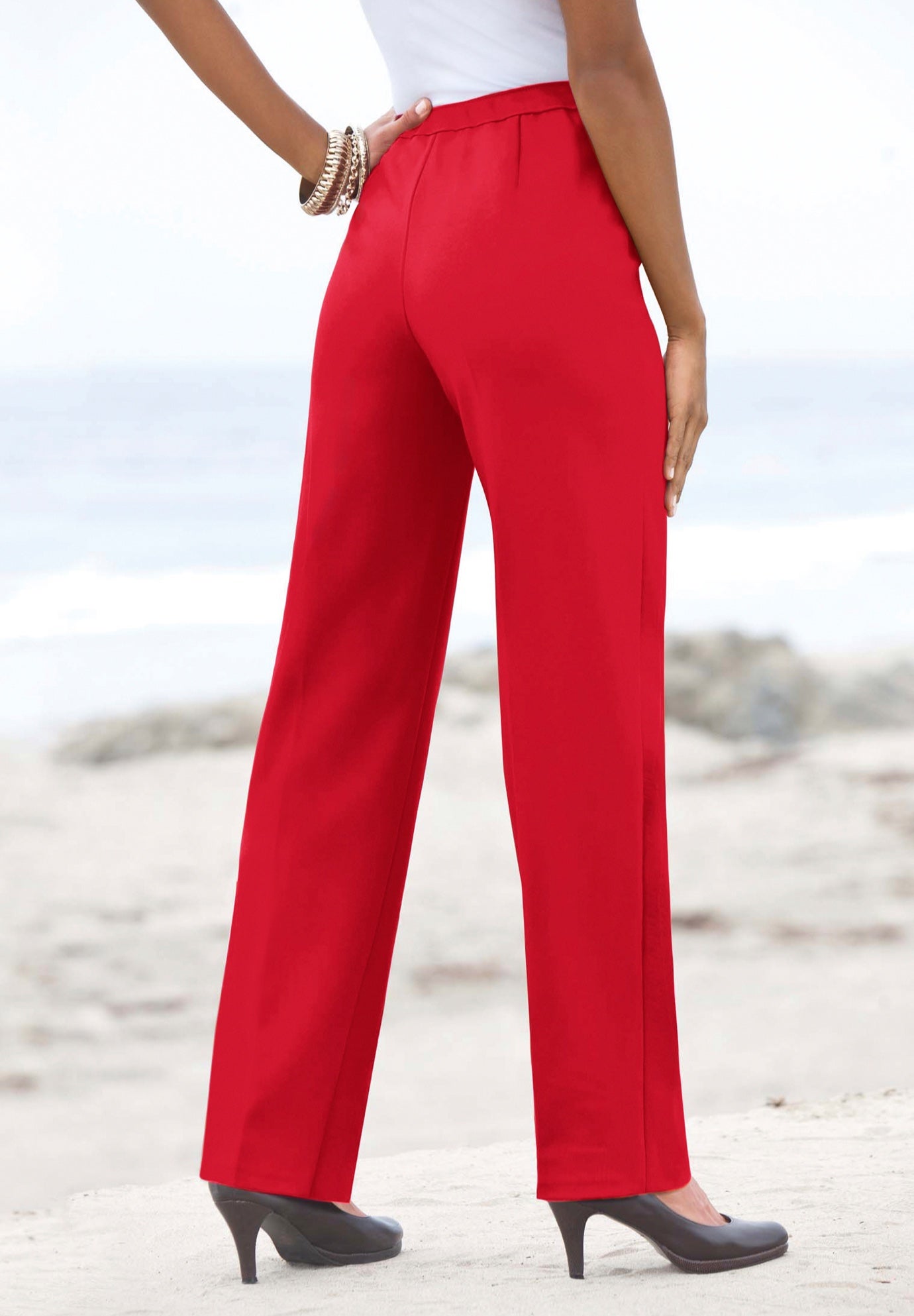 Classic Bend Over&reg; Pant &ndash; Woven Pull-On Straight Leg Pant image number 1