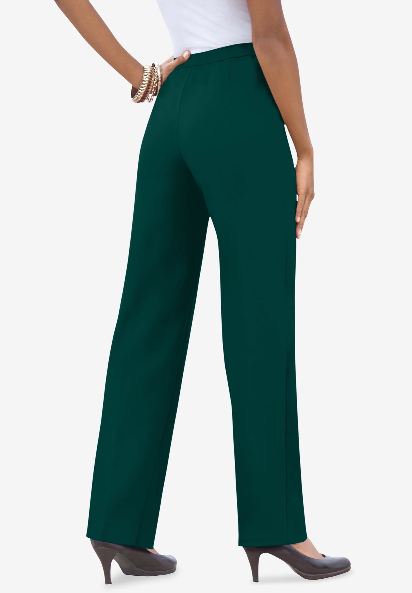 Classic Bend Over&reg; Pant &ndash; Woven Pull-On Straight Leg Pant image number 0