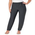 Plus Size Classic Bend Over&reg; Structured Straight Leg Pull-On Pant image number null