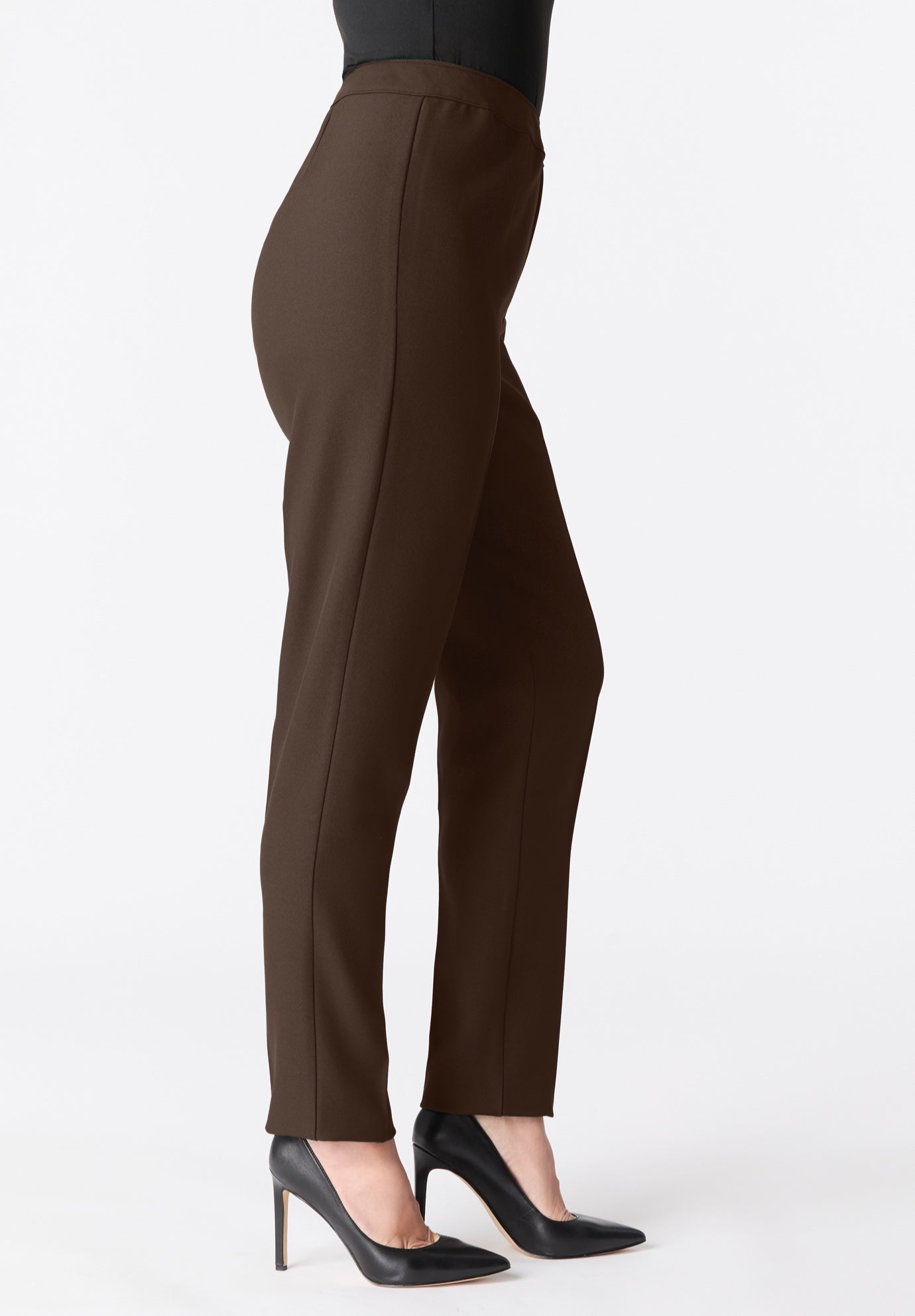 Plus Size Bend Over&reg; Classic Structured Straight-Leg Pull-On Pant image number 2