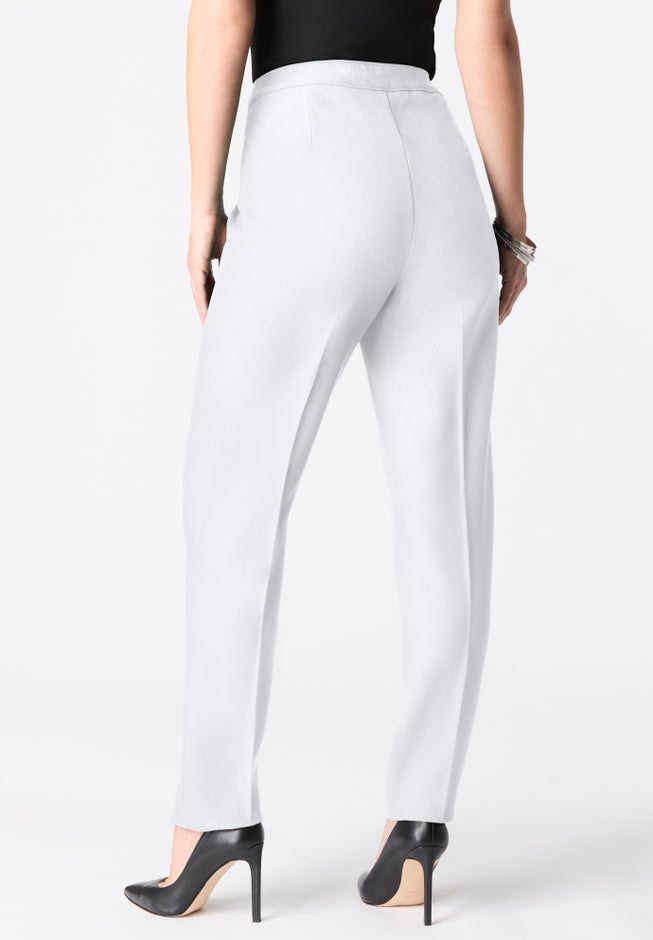 Plus Size Classic Bend Over&reg; Structured Straight Leg Pull-On Pant image number 2