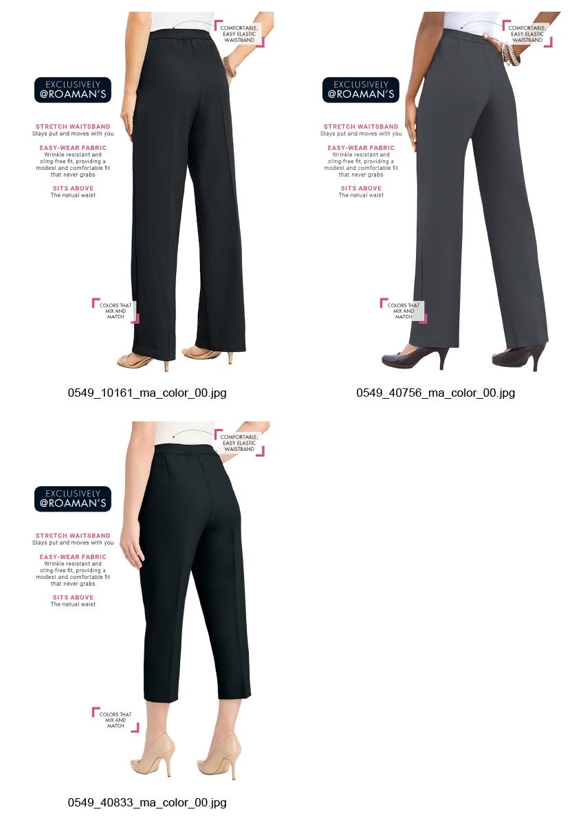 Classic Bend Over&reg; Pant &ndash; Woven Pull-On Straight Leg Pant image number 7