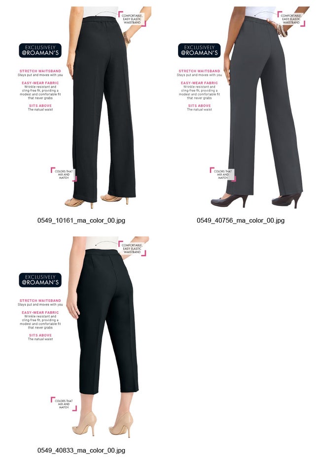 Classic Bend Over&reg; Pant &ndash; Woven Pull-On Straight Leg Pant image number 7