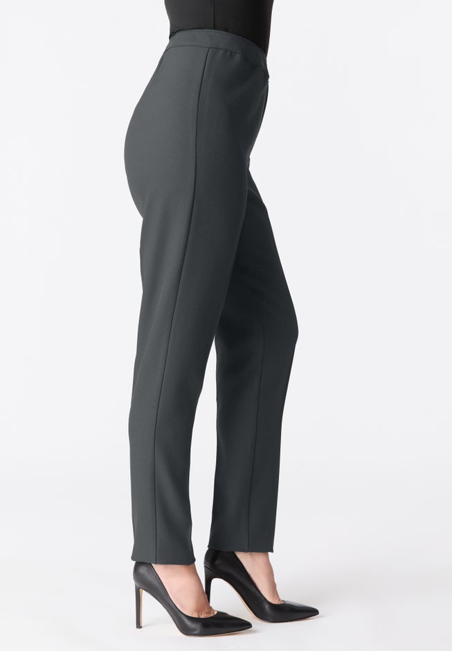 Plus Size Classic Bend Over&reg; Structured Straight Leg Pull-On Pant image number 1