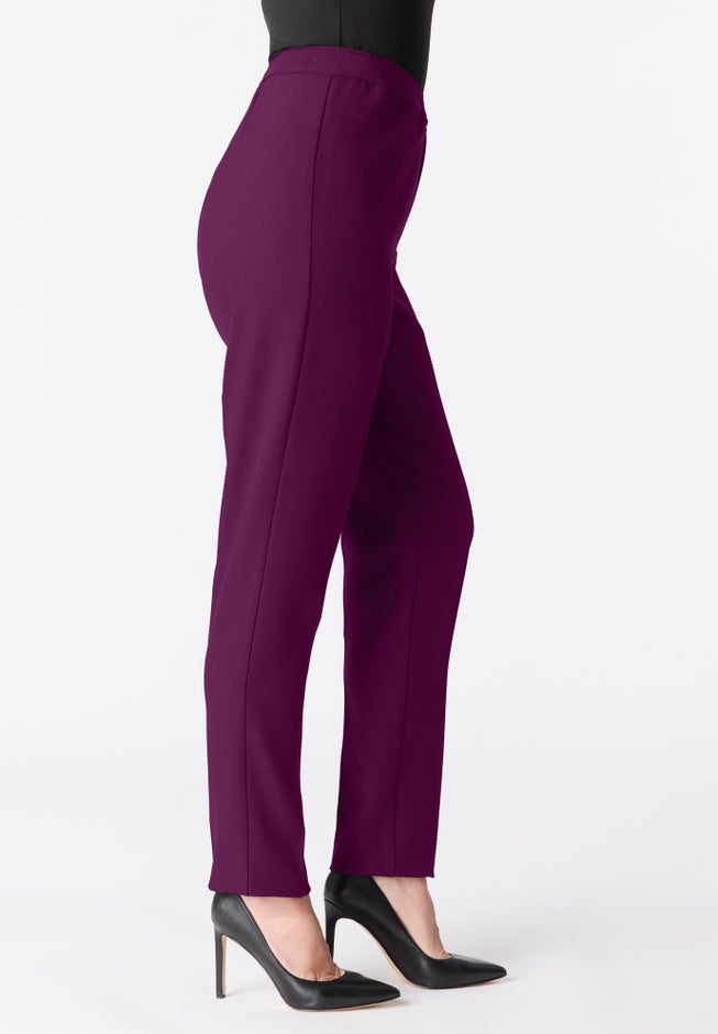 Plus Size Bend Over&reg; Classic Structured Straight-Leg Pull-On Pant image number 2