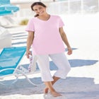 Perfect Short-Sleeve V-Neck Tee image number null