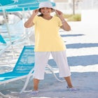 Perfect Short-Sleeve V-Neck Tee image number null