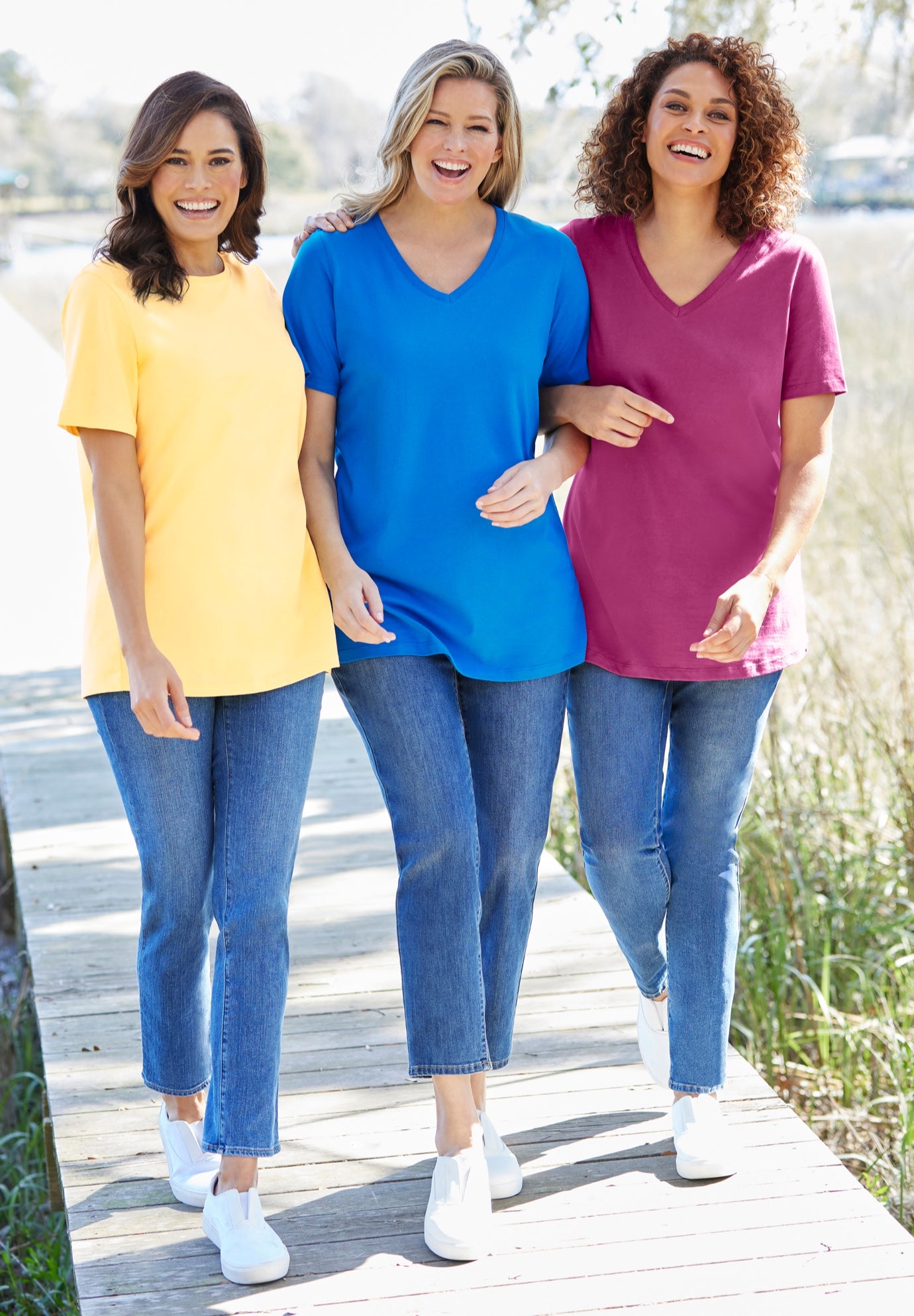 Perfect Short-Sleeve V-Neck Tee image number 7