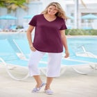 Perfect Short-Sleeve V-Neck Tee image number 0