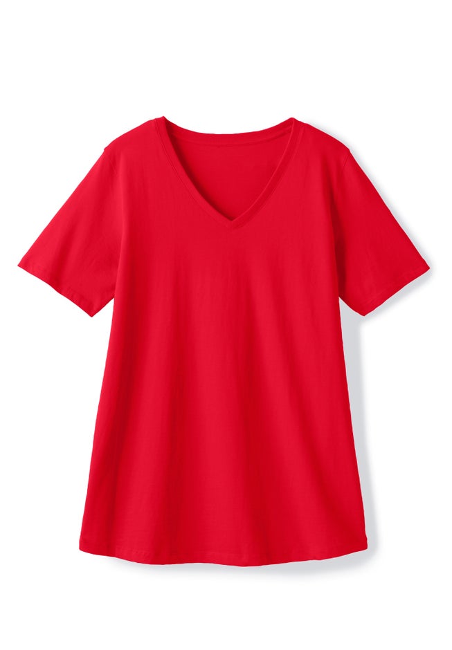 Perfect Short-Sleeve V-Neck Tee image number 3